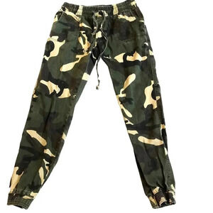 Roma Studio Camouflage Girl/Women Cozy Joggers Pants Size L/S